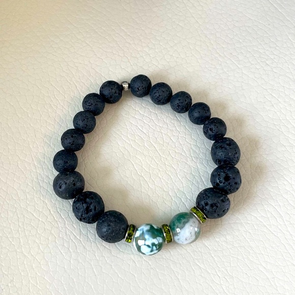 💙 2/$50 💙 EARTH Lava Bead Bracelet - Picture 1 of 1